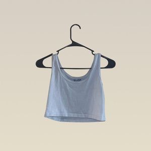 Brandy Melville (John Galt) Light Blue Crop Tank Top (One Size)